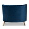 Baxton Studio Kailyn Glam and Luxe Navy Blue Velvet Fabric and Gold Finished Chaise 174-11025-Zoro - alternate 10